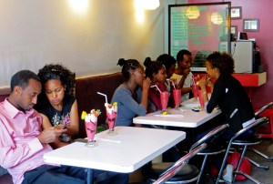 cafe, milk shake, Addis Ababa, Ethiopia, youth