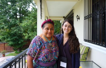 Rigoberta Menchu Tum, Elizabeth McSheffrey, Elizabeth Around the World, Elizabeth McSheffrey journalist, Guatemala City, Canadian embassy, Guatemala